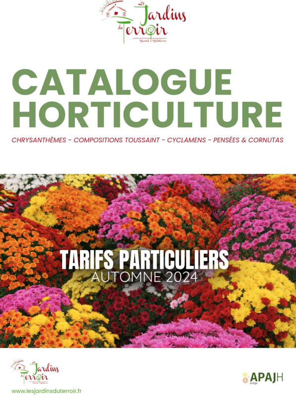 Catalogue des fleurs d'Automne Toussaint 2024